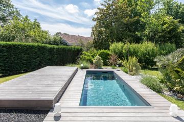 Terrasse piscine mobile proche de Bordeaux