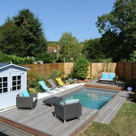 Terrasse piscine mobile